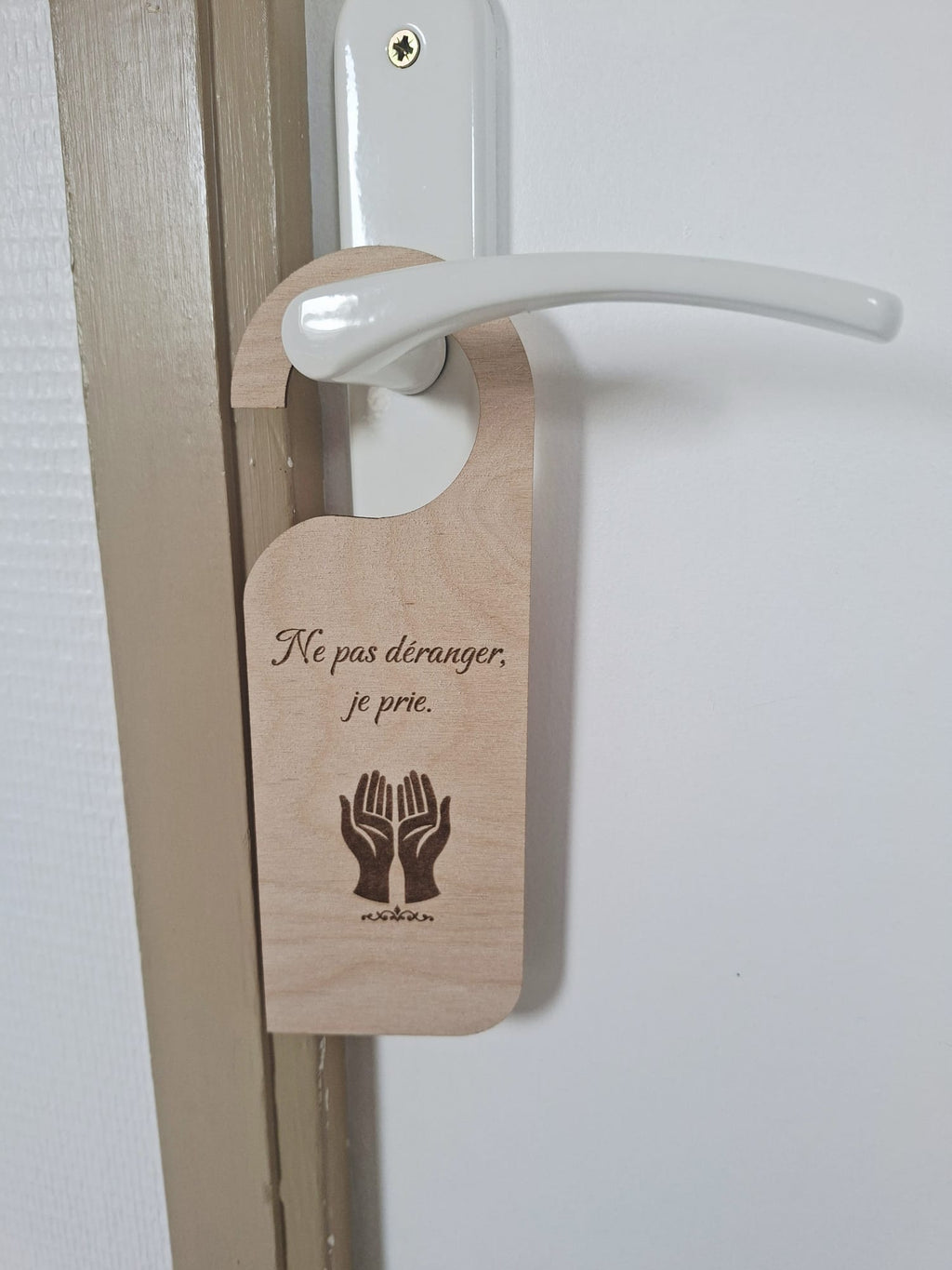 Panneau porte prière